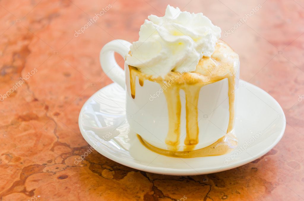 Coffee whipping cream Stock Photo by ©mrsiraphol 49520307