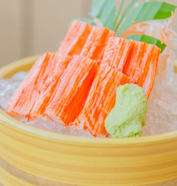 Stick crab sashimi — Stock Photo, Image