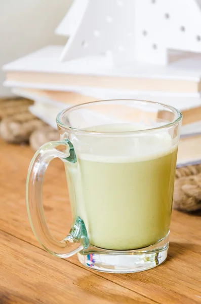Latte di tè verde — Foto Stock
