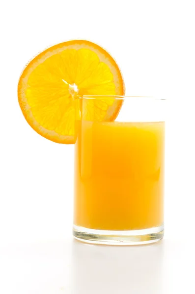 Sinaasappelsap glas — Stockfoto