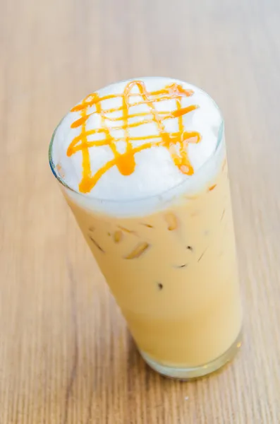 Iced caramel coffee — Stock Photo, Image