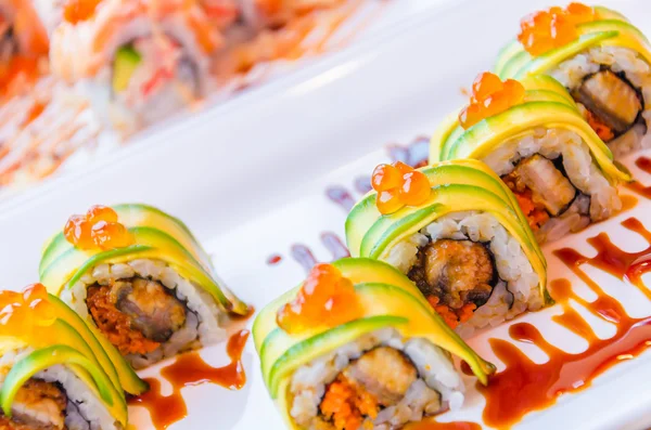 Sushi-Rollen — Stockfoto