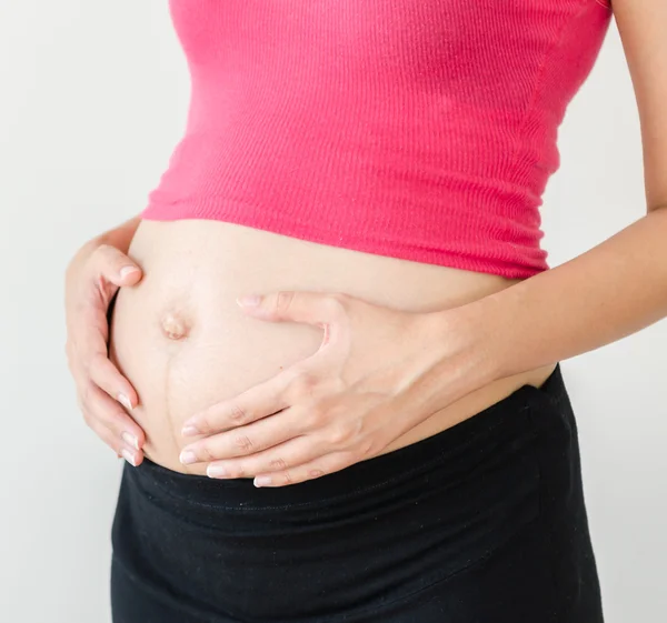 Frau schwanger — Stockfoto