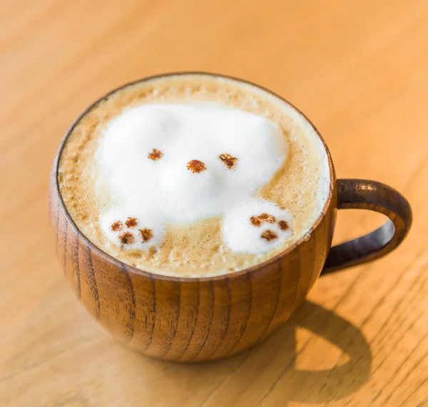 Medve latte kávé — Stock Fotó