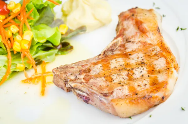 Schweinekoteletts Steak — Stockfoto