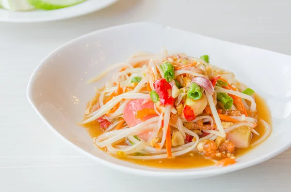 Ensalada de papaya verde — Foto de Stock