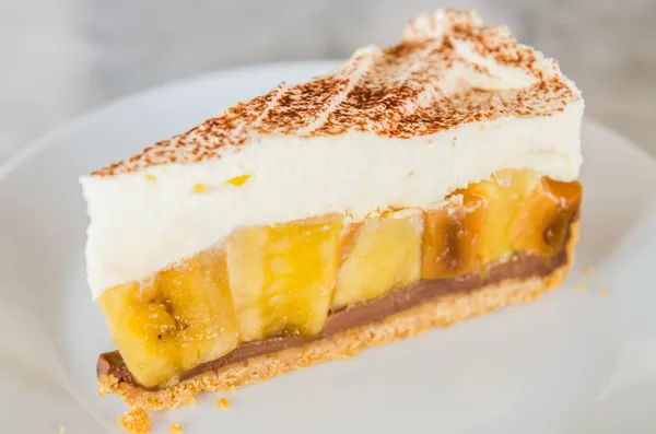 Banoffee paj — Stockfoto