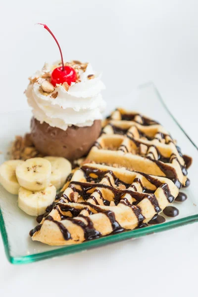 Waffle ice cream — Stock Photo, Image