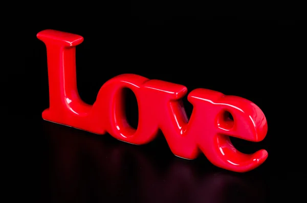 Słowo miłość — Zdjęcie stockowe