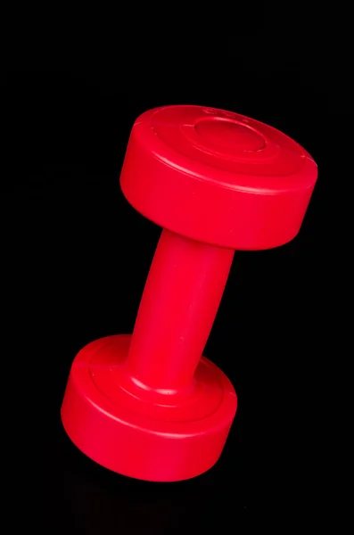 Red dumbbell — Stock Photo, Image