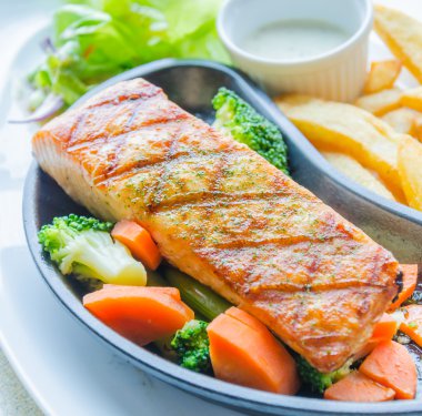Salmon grilled