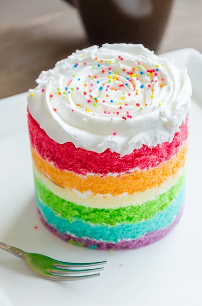 Rainbow cake — Stockfoto