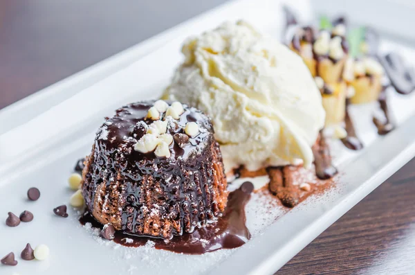 Chocolate lava — Stock Photo, Image