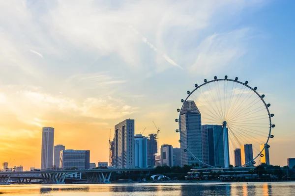 Singapur - 23 Haziran: 165 m yükseklikte, singapore flyer olduğunu — Stok fotoğraf