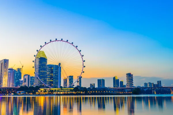 Singapur - 23 czerwca: na wysokości 165m, singapore flyer jest — Zdjęcie stockowe