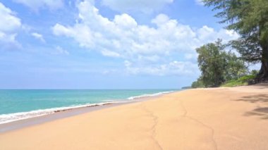 günbatımı güzel dalgalı denizde sakin görüntüleri