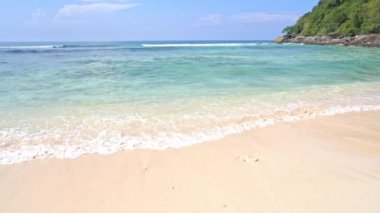 günbatımı güzel dalgalı denizde sakin görüntüleri