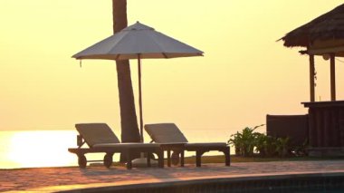 günbatımı güzel dalgalı denizde sakin görüntüleri