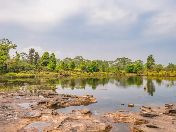Anodard pond on Phu Kradueng mountain national park in Loei City Thailand.Phu Kradueng mountain national park the famous Travel destination