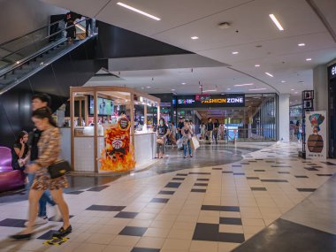Bangkok/Thailand-29 June 2019:Unacquainted People walking in Siam square one community mall bangkok city Thailand