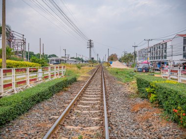 Railroad in udonthani city Thailand.Udon Thani Province is a province (changwat) in northeast Thailand.