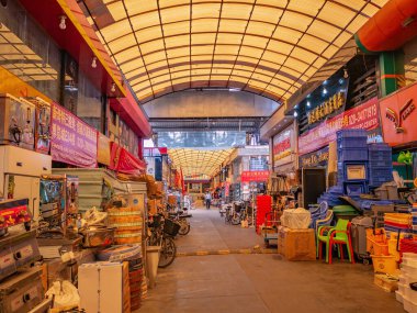 Guangzhou/China-24 Aug 2019:Nantian International Hotel Supplies wholesale market in guangzhou city guangdong china.