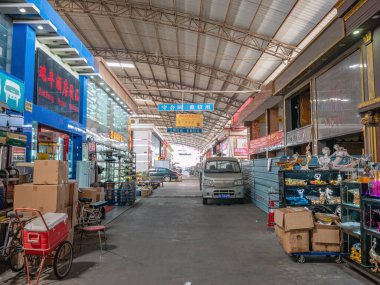 Guangzhou/China-24 Aug 2019:Nantian International Hotel Supplies wholesale market in guangzhou city guangdong china.
