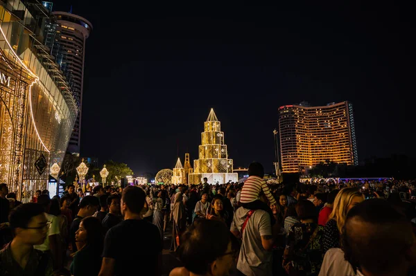 Bangkok Thailand Dec 2019 Unacquainted People Walking 2019 Christmas New — Stock Photo, Image