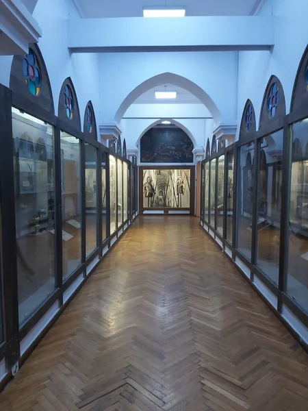 Декабрь 2021 Киев Украина Зал Косакского Наследия Историческом Музее Украины — стоковое фото