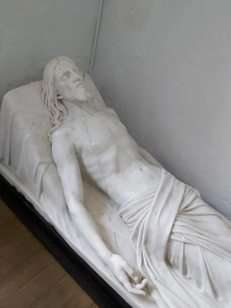 Statue Jésus Marbre Blanc — Photo