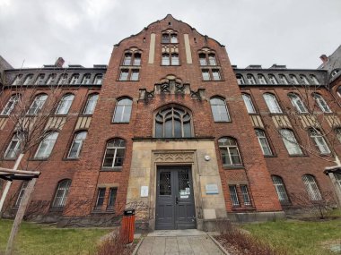 Gündüzleri Berlin 'in sokakları ve evleri, gri günler