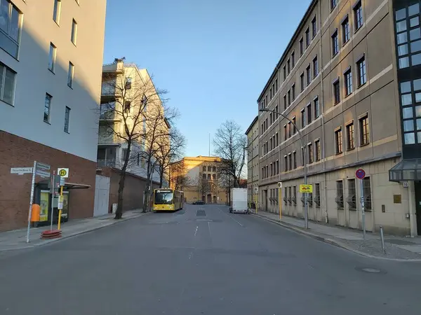 2022 Berlin Deutschland Ein Typischer Tag Berlin Häuser Straßen Verkehr — Stockfoto