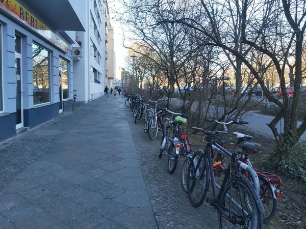 2022 Berlin Deutschland Ein Typischer Tag Berlin Häuser Straßen Verkehr — Stockfoto