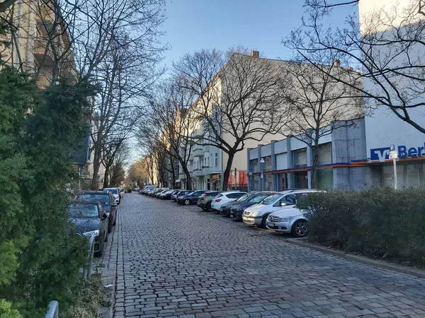 2022 Berlin Deutschland Ein Typischer Tag Berlin Häuser Straßen Verkehr — Stockfoto