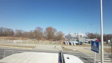 Polonya demiryolu ile bahar başında Polonya 'ya seyahat