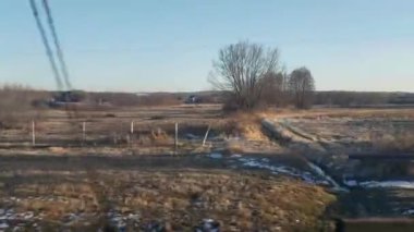 Polonya demiryolu ile bahar başında Polonya 'ya seyahat