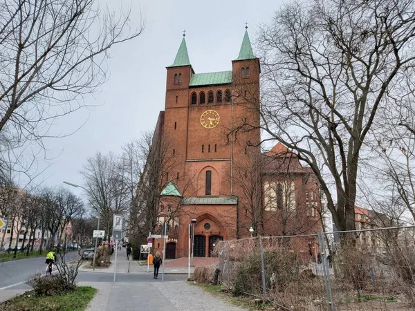 2022 Berlín Německo Typický Den Berlíně Domy Ulice Doprava Objekty — Stock fotografie