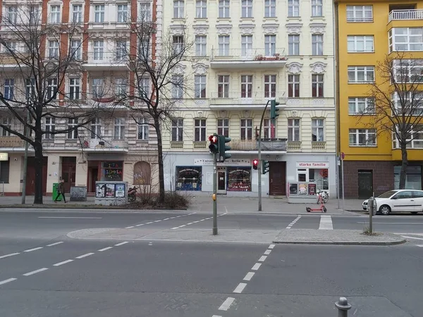 2022 Berlin Deutschland Ein Typischer Tag Berlin Häuser Straßen Transport — Stockfoto