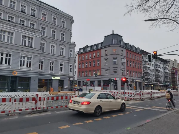 2022 Berlin Allemagne Une Journée Typique Berlin Maisons Rues Transports — Photo