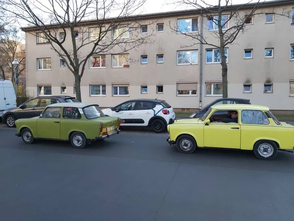 Berlin Niemcy Stare Zabytkowe Samochody Drogach Berlina — Zdjęcie stockowe