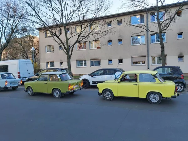 Berlin Niemcy Stare Zabytkowe Samochody Drogach Berlina — Zdjęcie stockowe