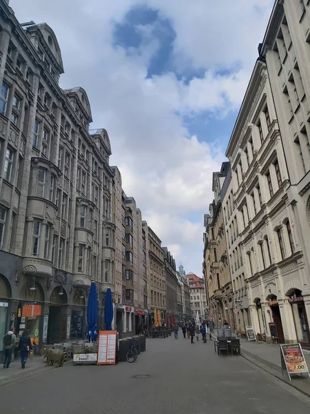 Leipzig Gebäude Und Straßen Der Innenstadt Von Leipzig — Stockfoto