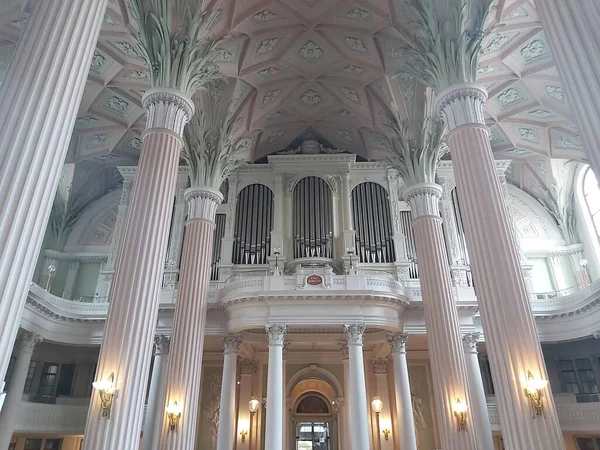 Leipzig Alemanha Interior Nikolaikirche — Fotografia de Stock