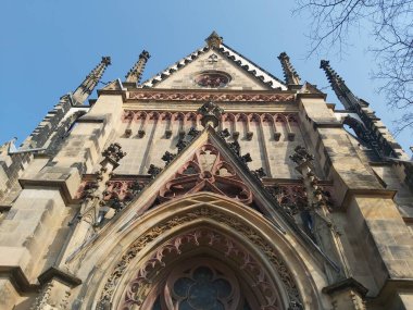 19 / 03 / 22 Leipzig, Almanya - Leipzig şehir merkezindeki binalar ve caddeler