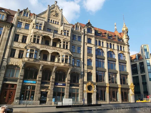 Leipzig Alemania Edificios Calles Centro Leipzig — Foto de Stock