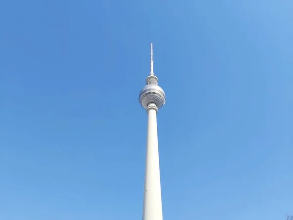 Torre Televisión Berlinesa Fernsehturm Berlín —  Fotos de Stock