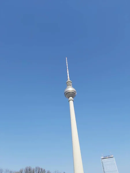 Berliner Fernsehturm Πύργος Τηλεόρασης Βερολίνου — Φωτογραφία Αρχείου