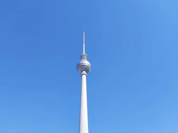 2022 Berlin Berühmter Berliner Fernsehturm — Stockfoto