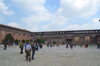 Castello Sforzesco, Piazza Castello, Milano, İtalya 