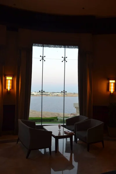 Hermosa Habitación Hotel Lujo Con Vistas Mar — Foto de Stock